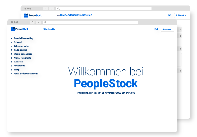 Dashboard PeopleStock Mitarbeiter 1
